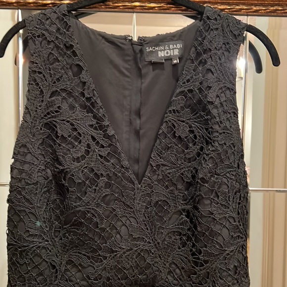 Women’s black lace dress sachin&babin noir size 10 - Picture 2 of 10